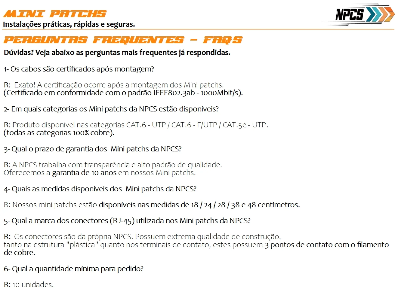 Mini Patch Superfast (CAT.5e) - Imagem 8
